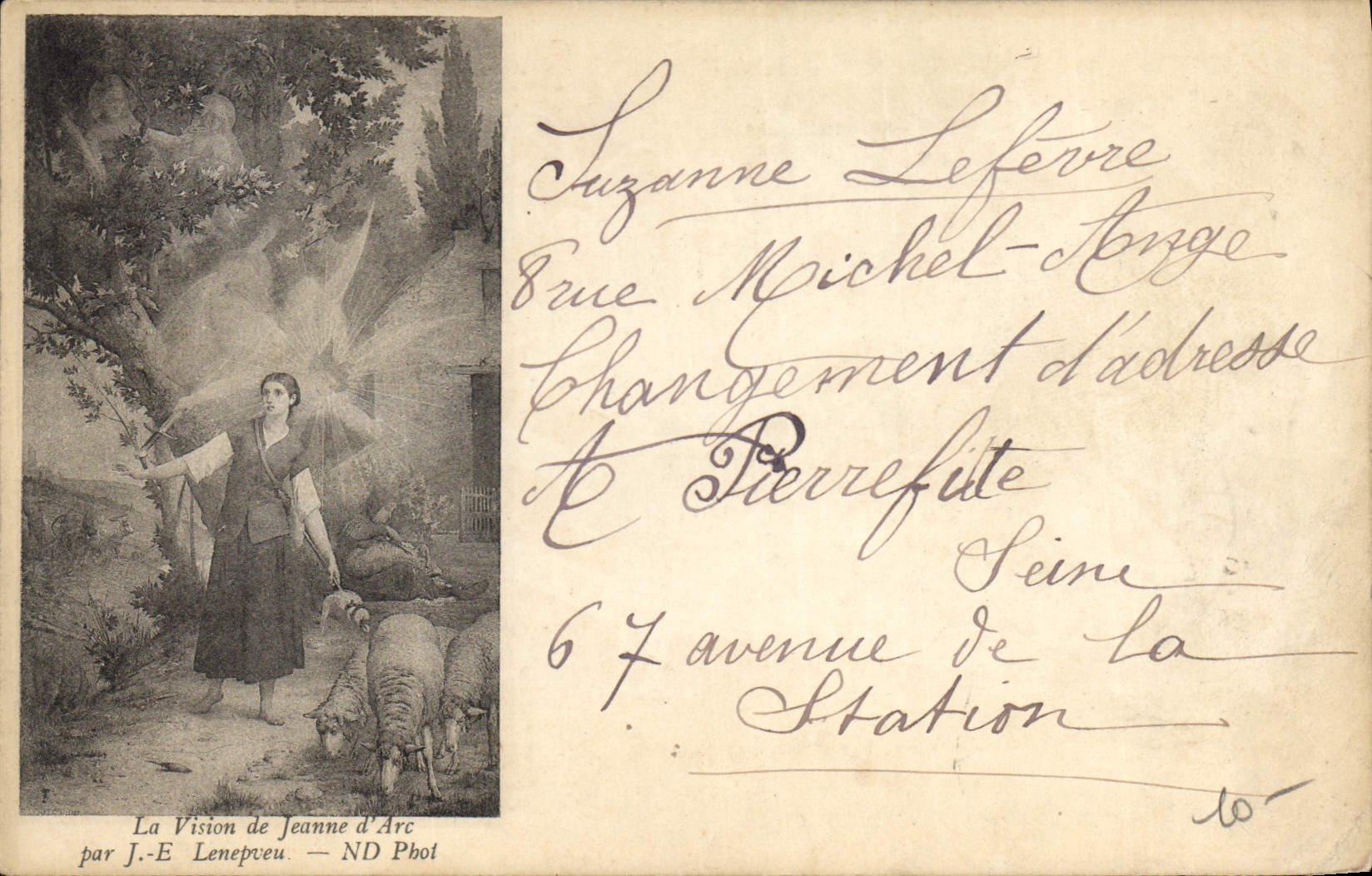 CPA La Vision de Jeanne d'Arc Lenepveu