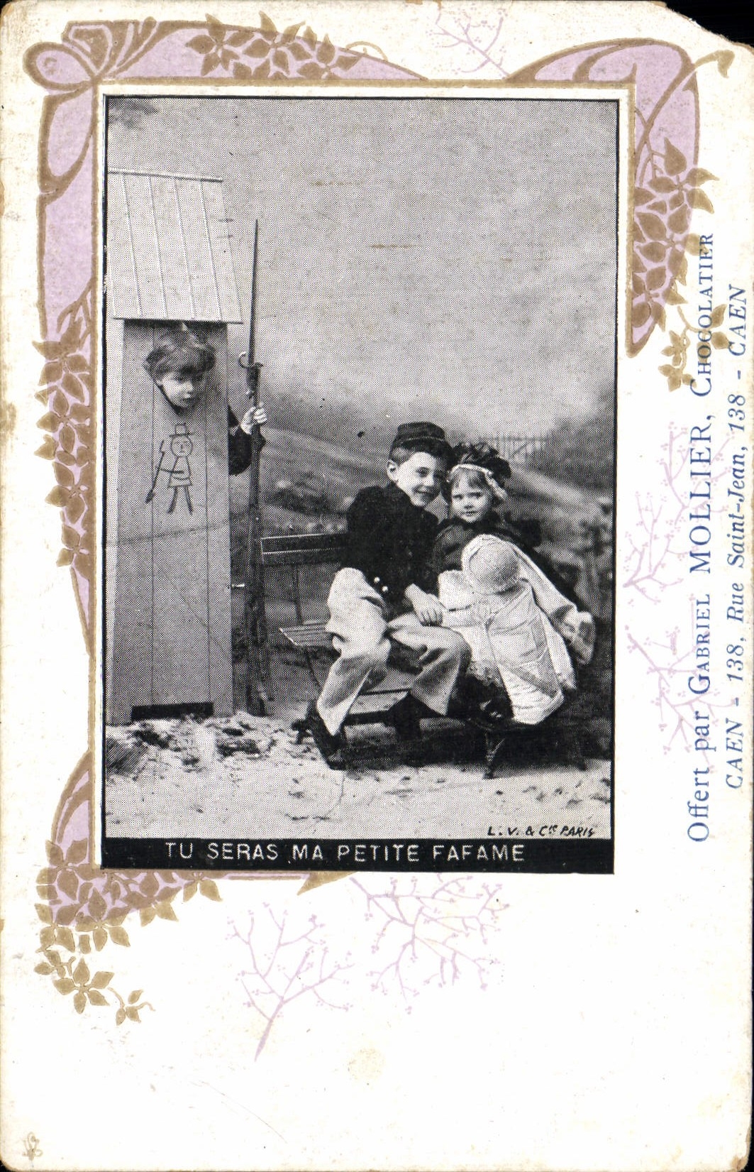 CPA Tu seras ma petite fafame Enfants