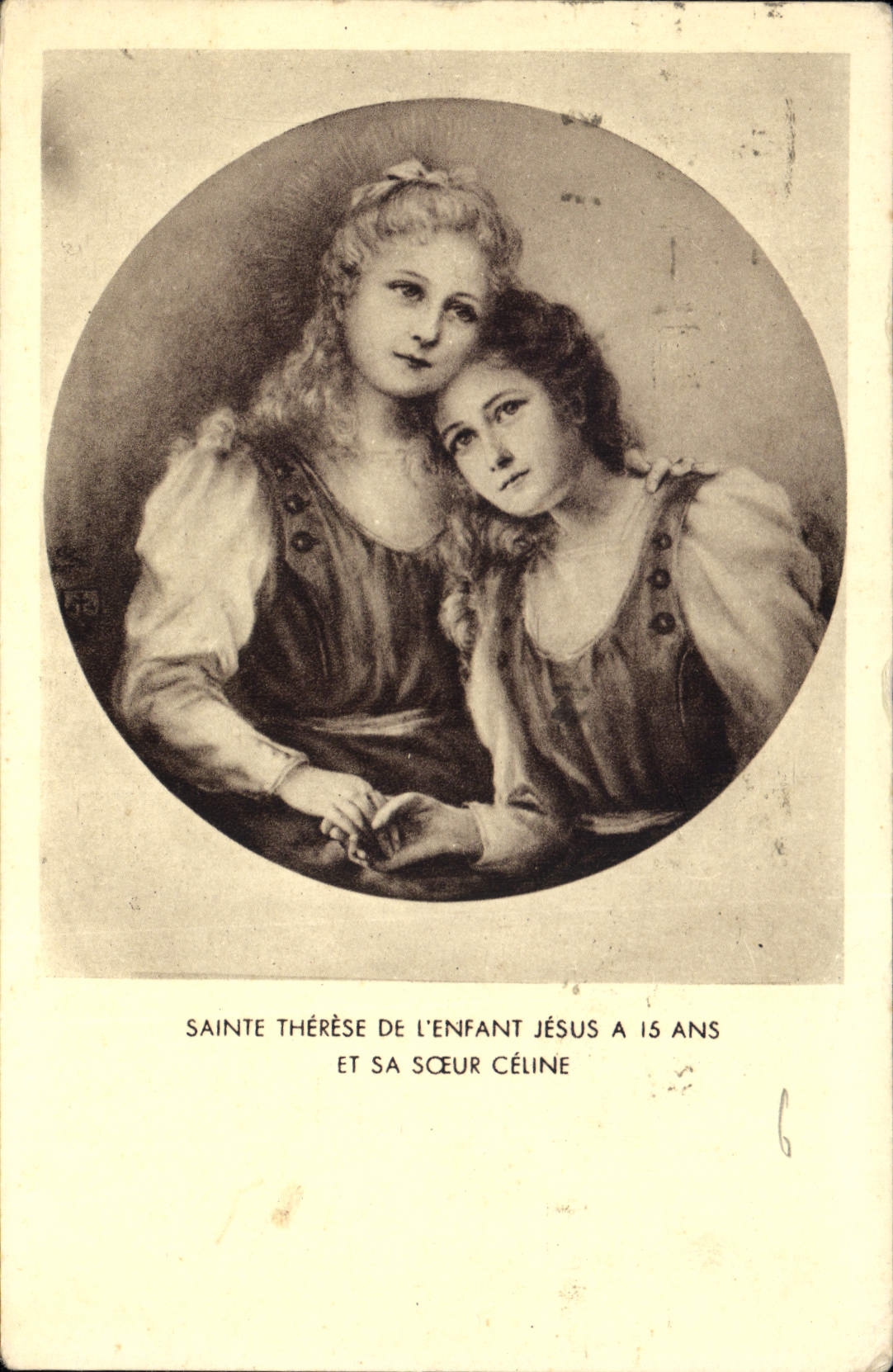 CPA Sainte Therese de l'Enfant Jesus a 15 ans et sa Soeur Celine 