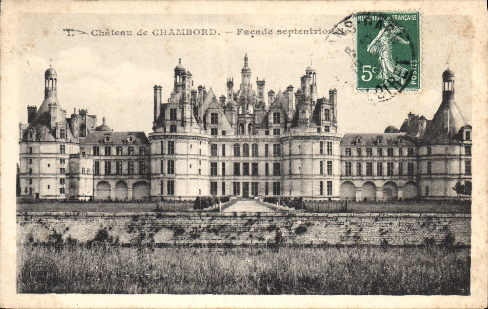 CPA Chateau de Chambord Facade septentrionale 