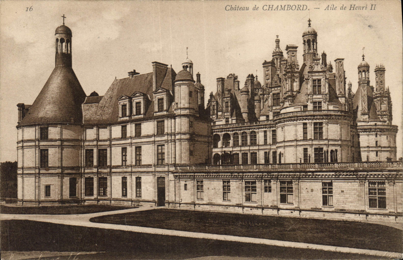 CPA Chateau de Chambord Aile de Henri II 