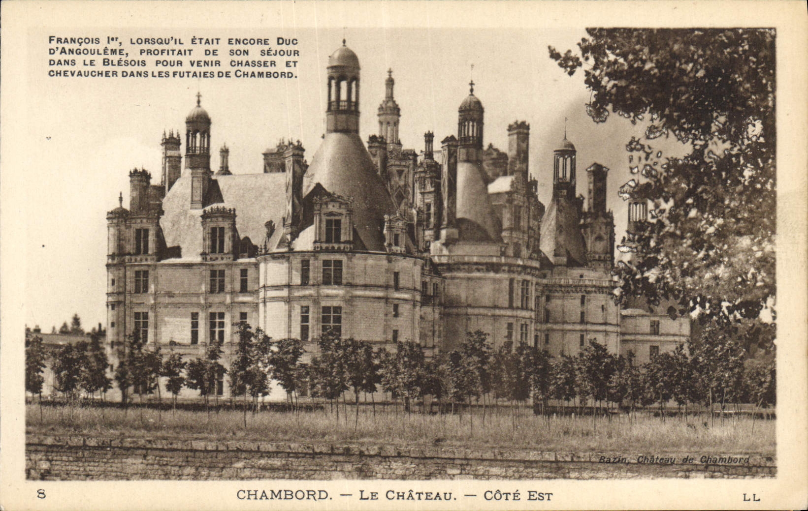 CPA Chambord Le Chateau Cote Est 