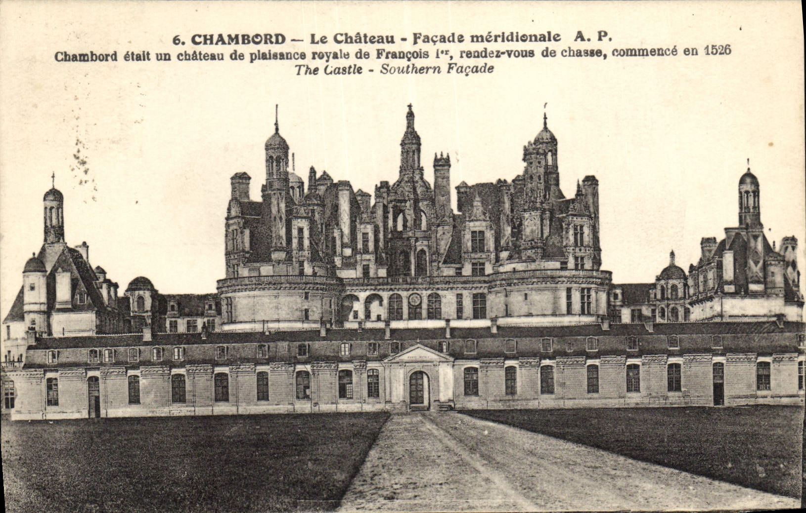 CPA Chambord le Chateau Facade meridionale 