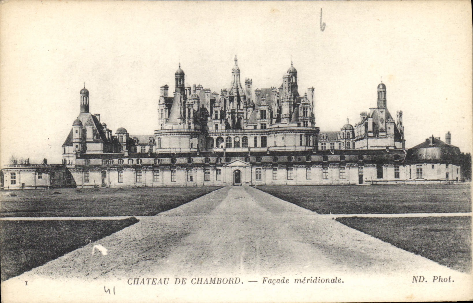 CPA Chateau de Chambord Facade meridionale