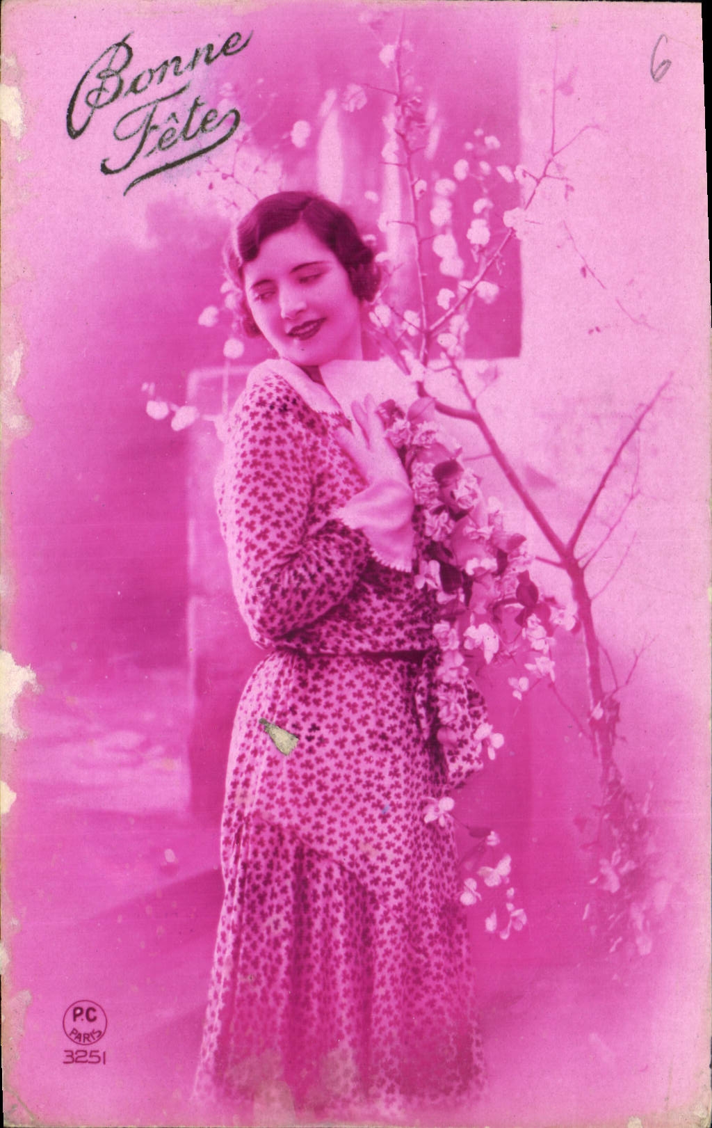 CPA Bonne Fete Femme