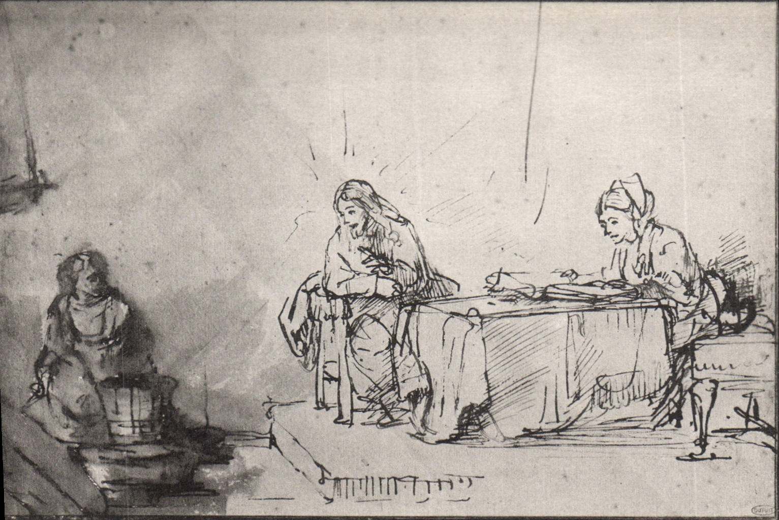 CPA Palais des Beaux Arts de la Ville de Paris Chez Marthe et Marie Rembrandt 