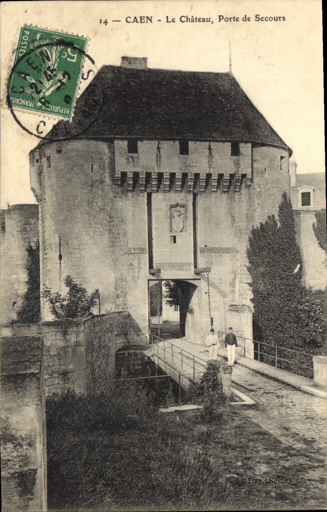 CPA Caen Le Chateau Porte de Secours 