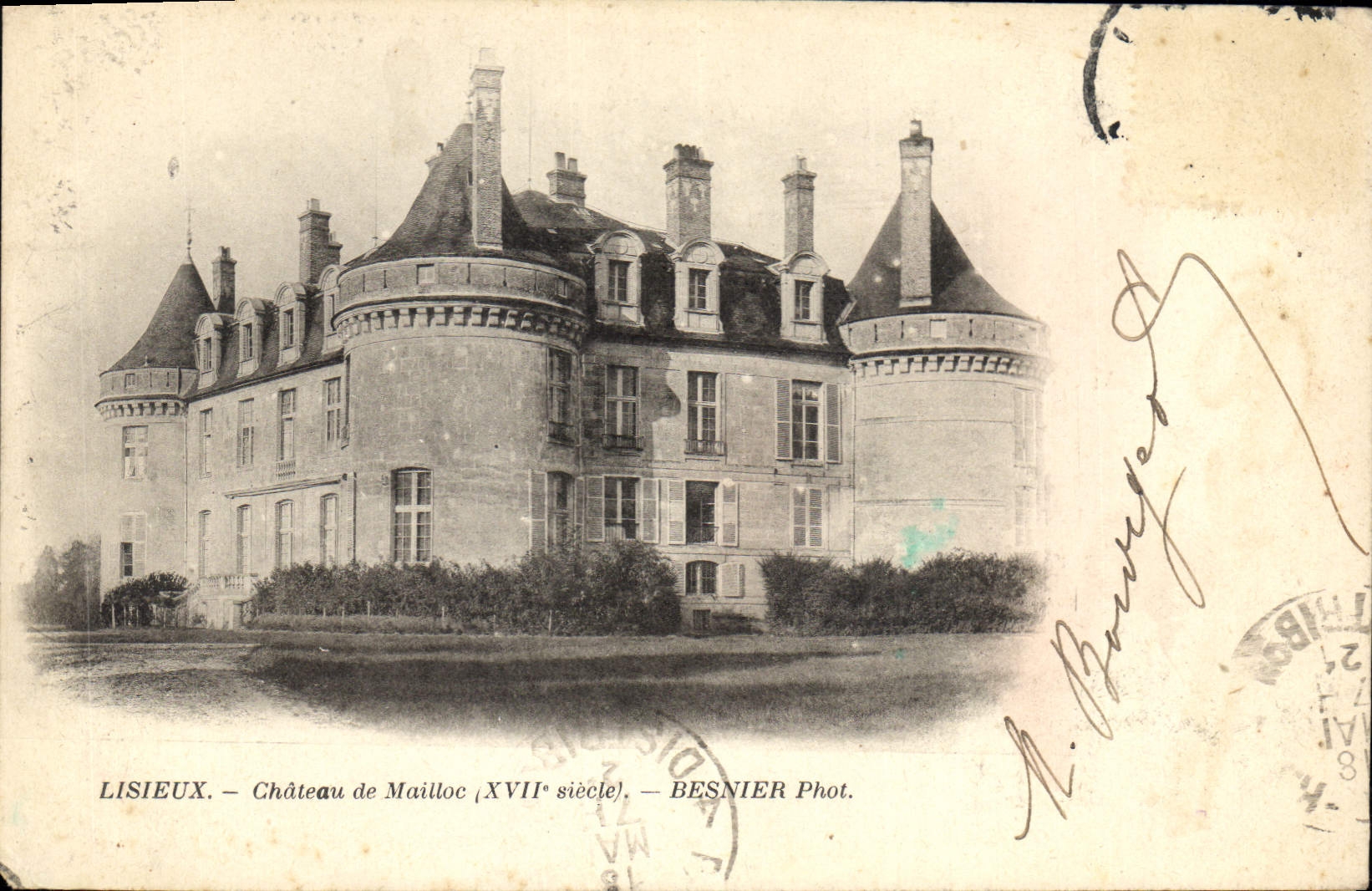 CPA Lisieux Chateau de Mailloc 