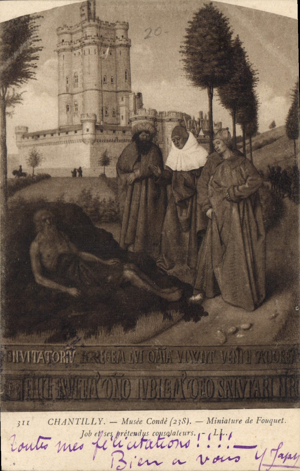 CPA Chantilly Musee Conde Miniature de Fouquet 