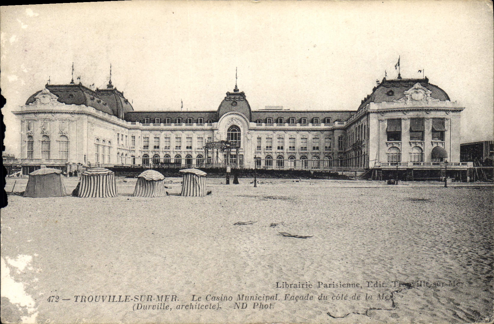 CPA Trouville sur Mer Le Casino Municipal Facade du cote de la Mer 