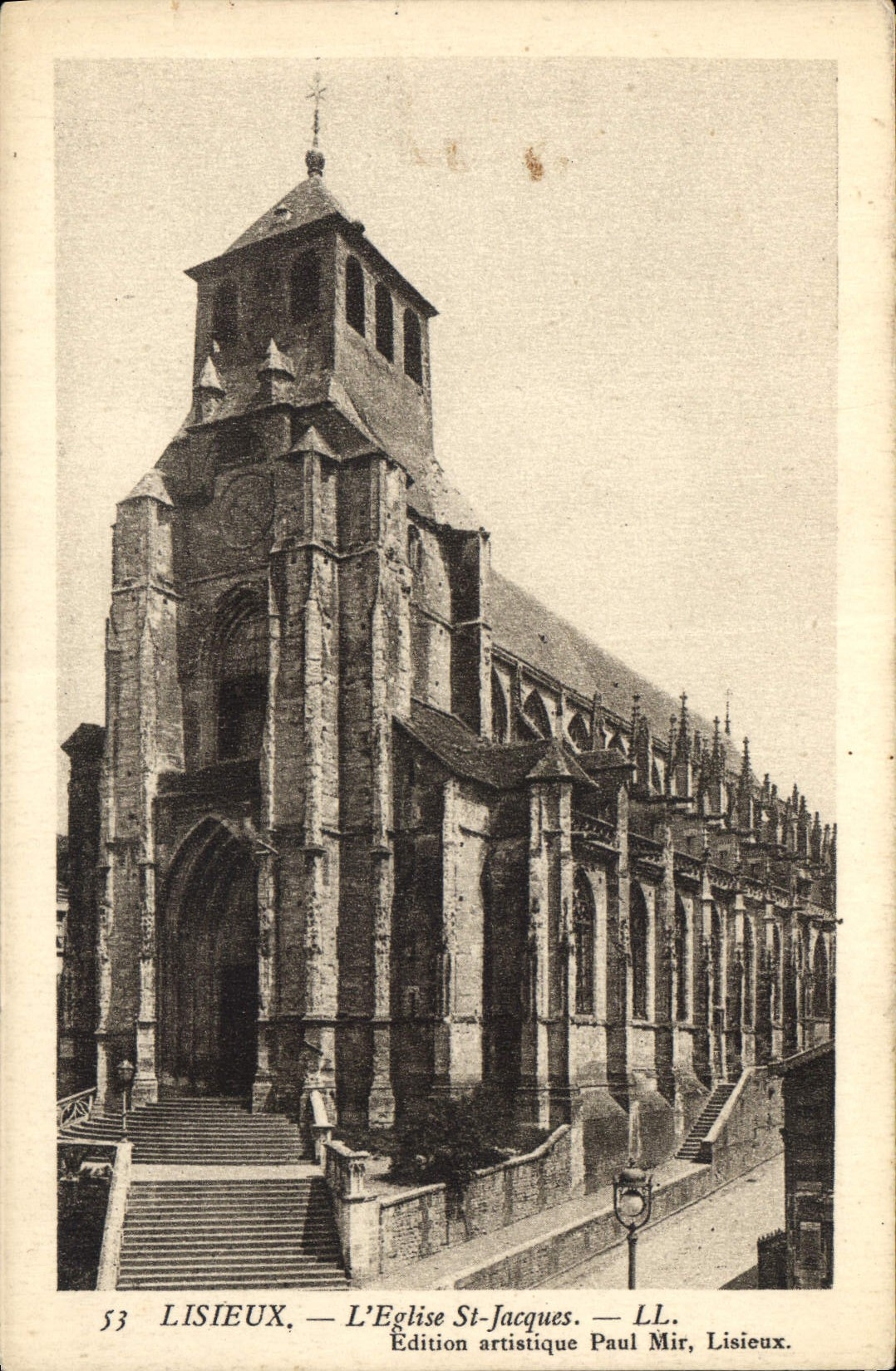 CPA Lisieux L'Eglise St Jacques 