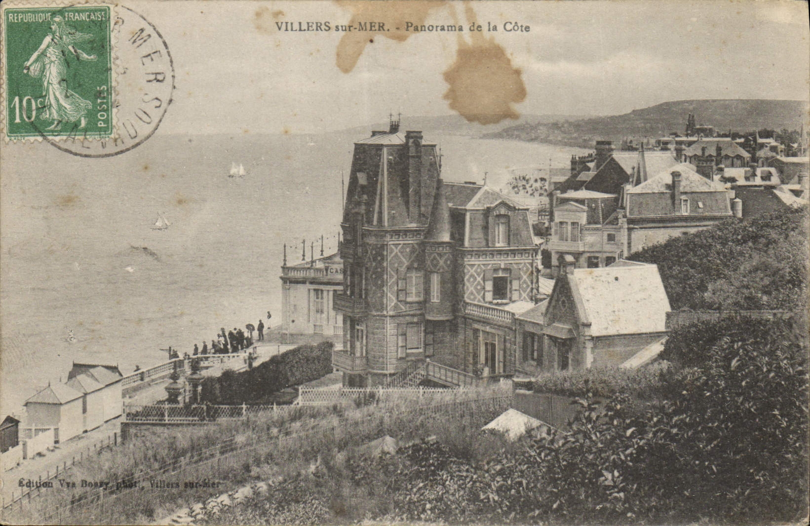 CPA Villers sur Mer Panorama de la Cote 