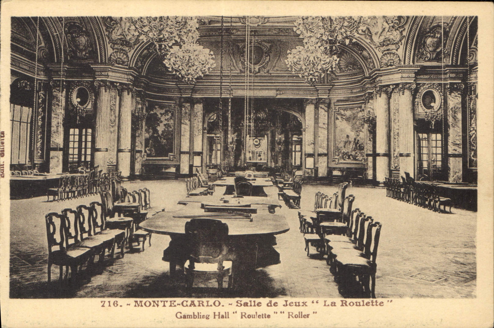 CPA Monte Carlo Salle de Jeux La Roulette