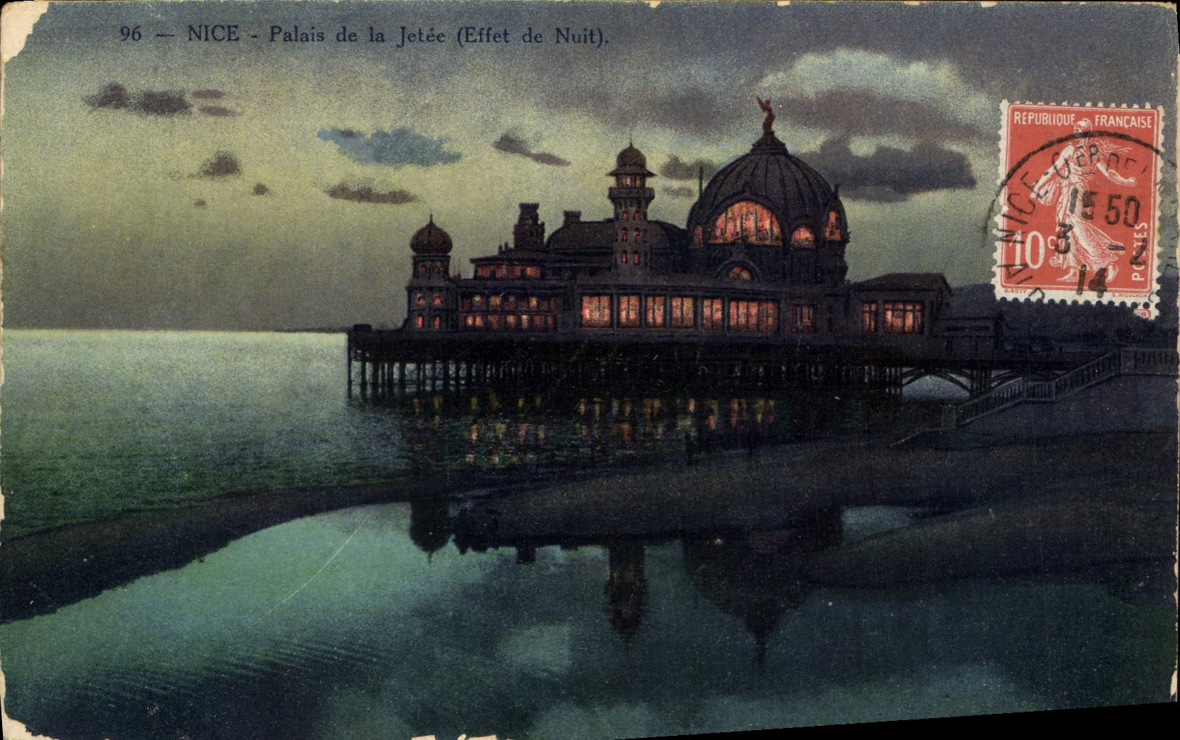 CPA Nice Palais de la Jetee 