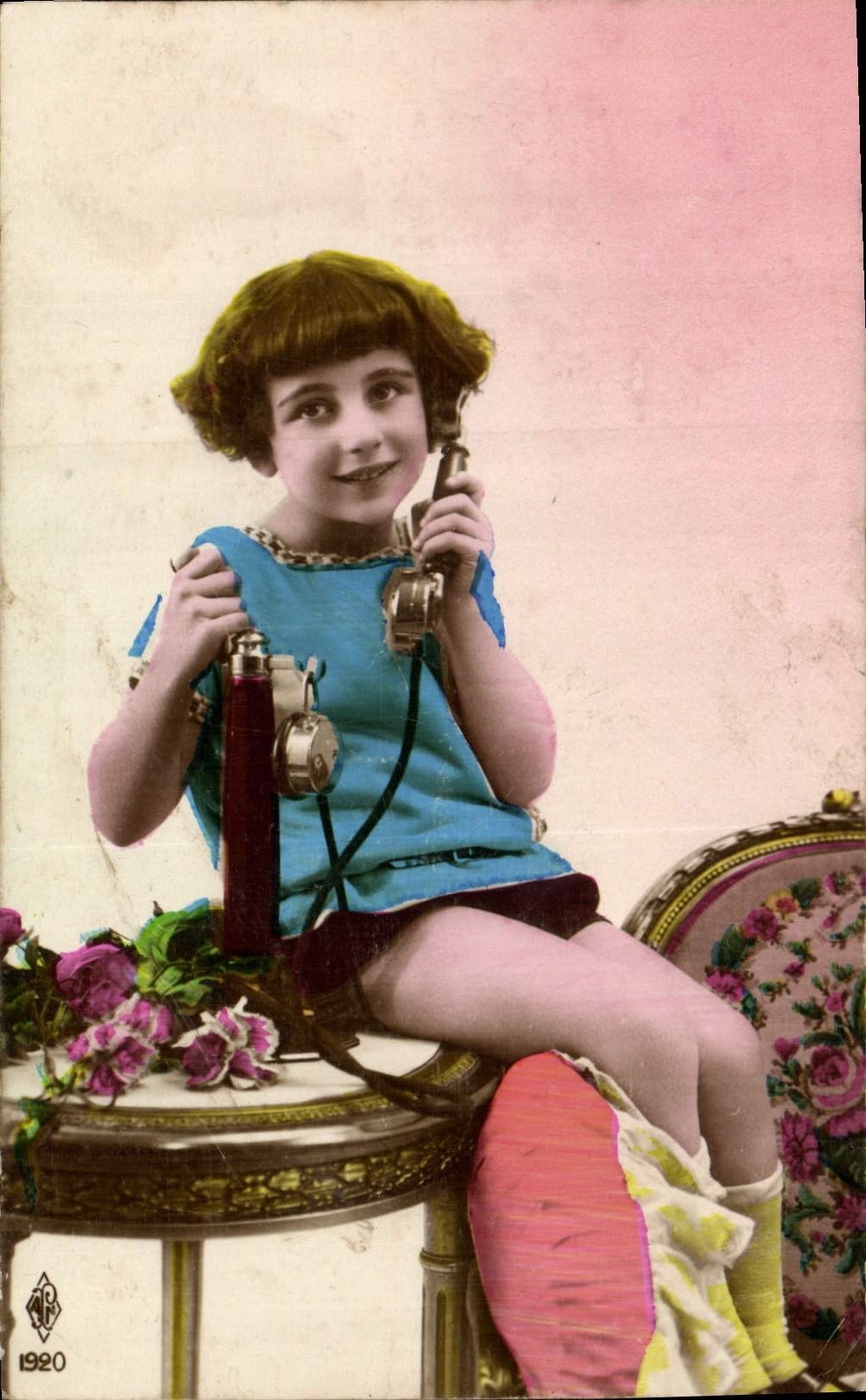 CPA Enfant Telephone