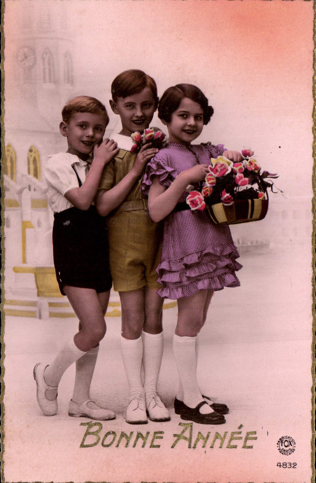 CPA Bonne Annee Enfants