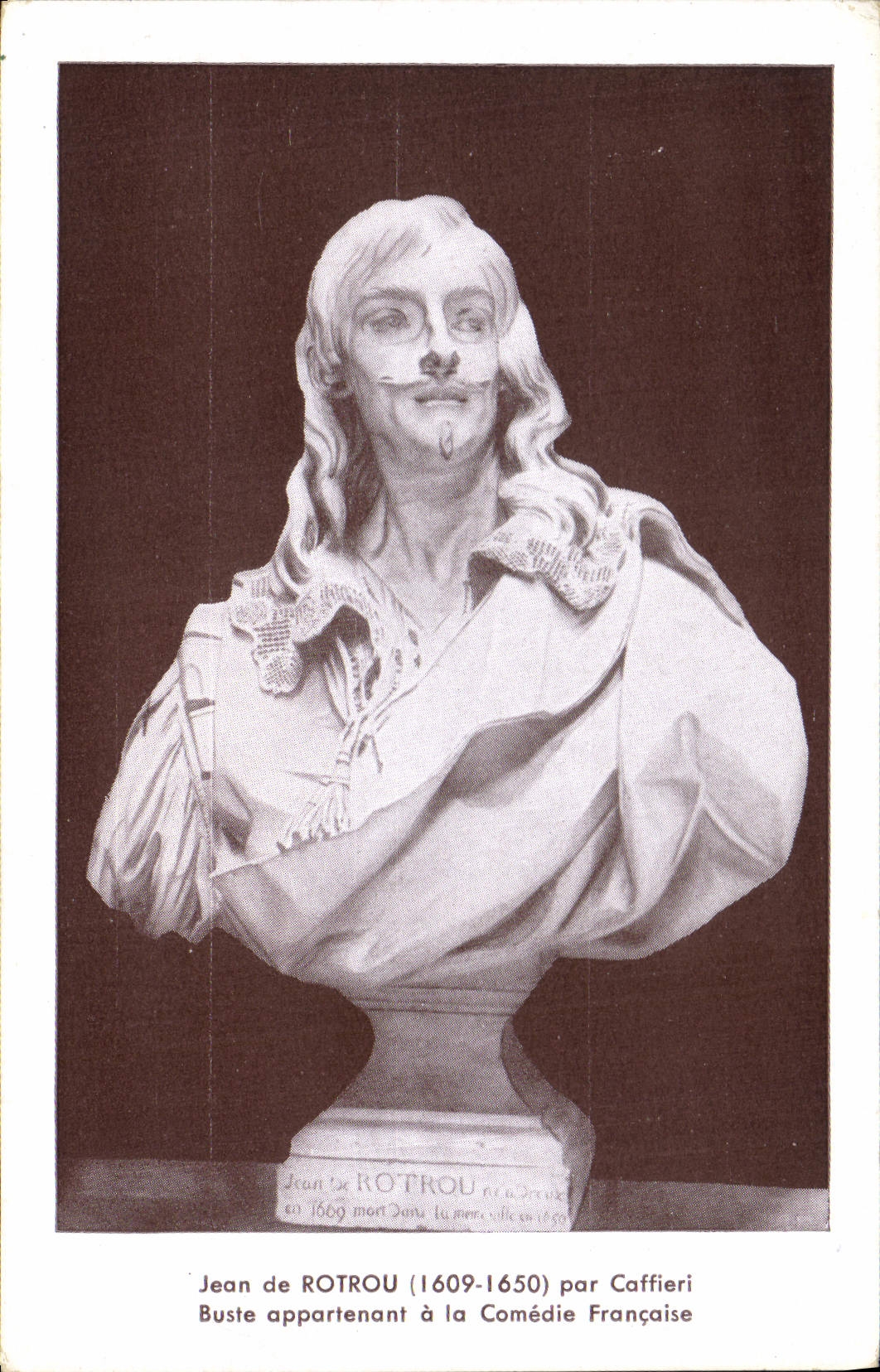 CPA Jean de Rotrou 1609 1650 par Caffieri Buste appartenant a la Comedie Francaise