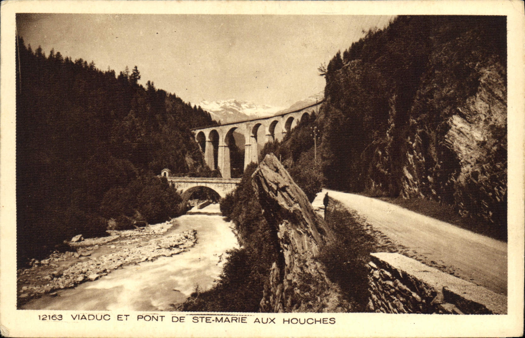 CPA Viaduc et pont de Ste Marie aux Houches
