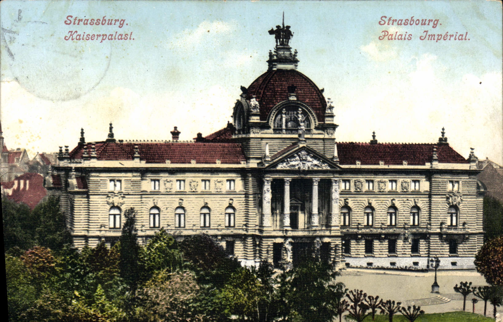 CPA Strasbourg Palais Imperial 