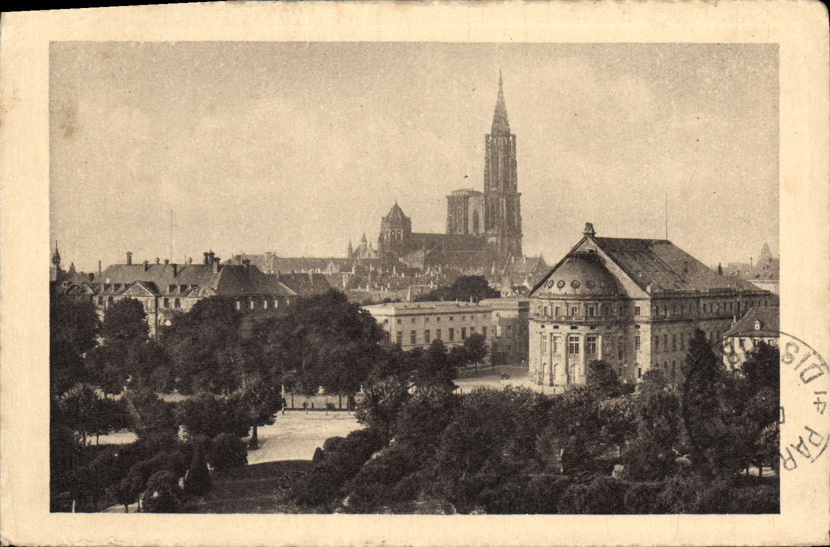 CPA Strasbourg Vue prise de la Place de la Republique 