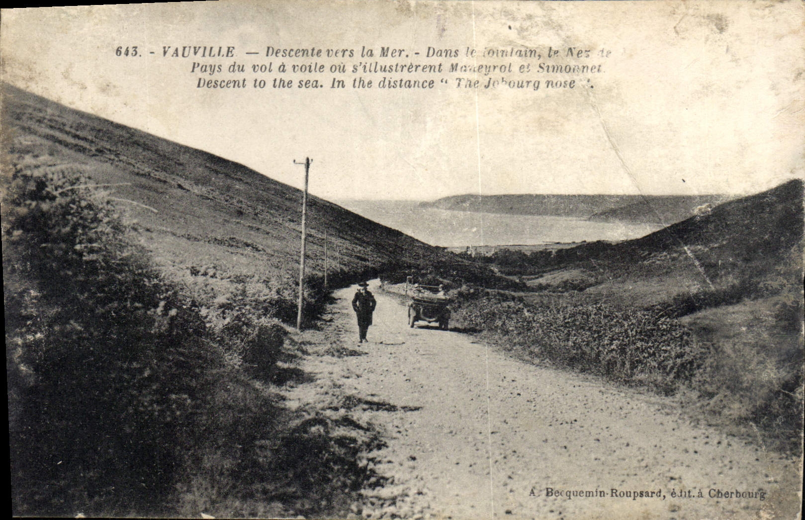CPA Vauville Descente vers la Mer