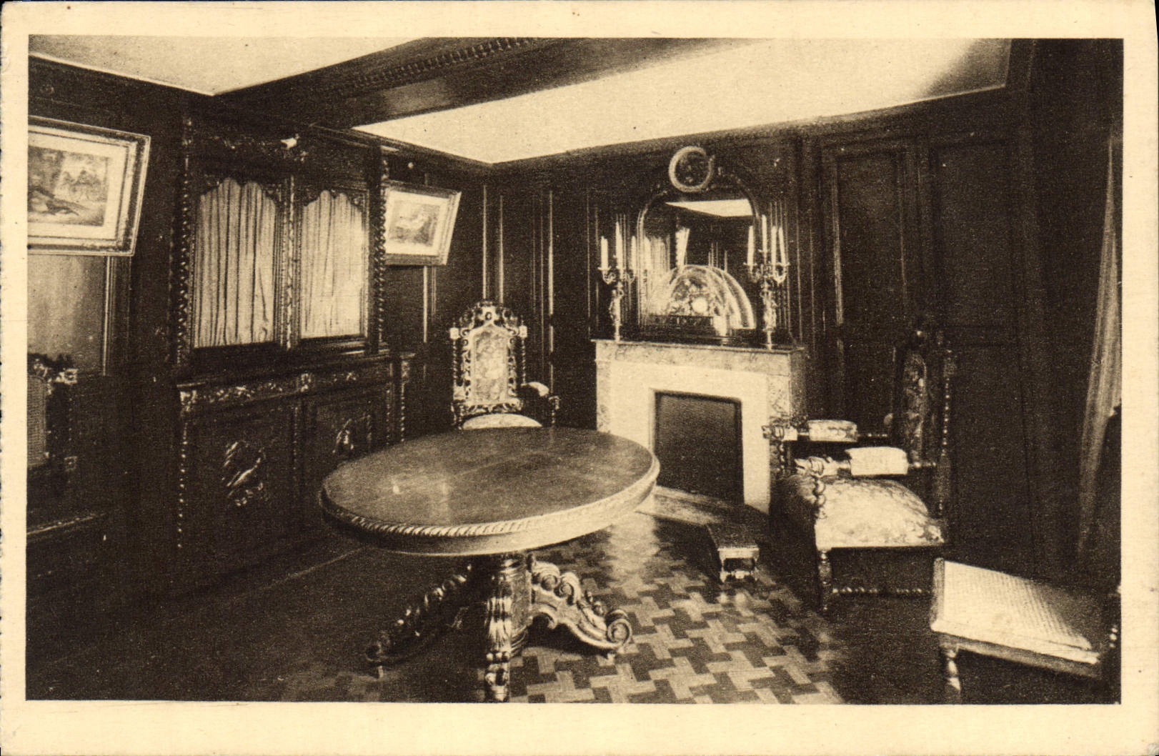 CPA Salle a manger des Buissonnets 