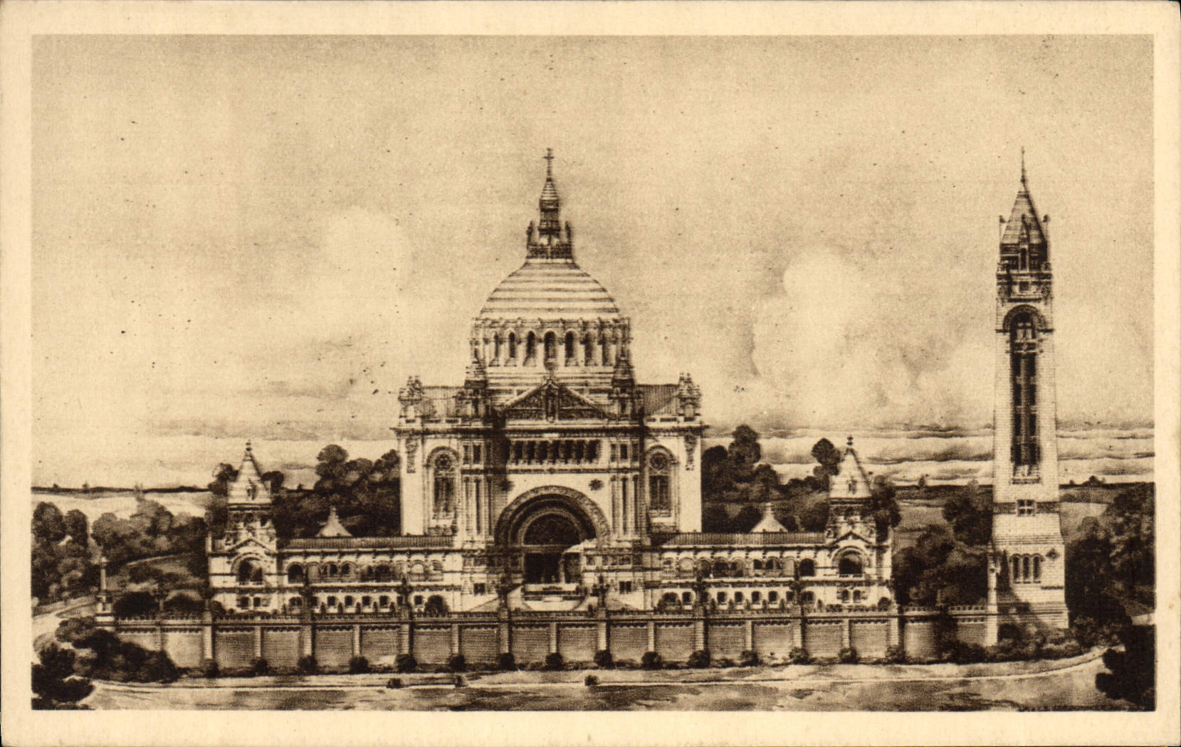 CPA La Basilique de Lisieux Vue generale du Project 