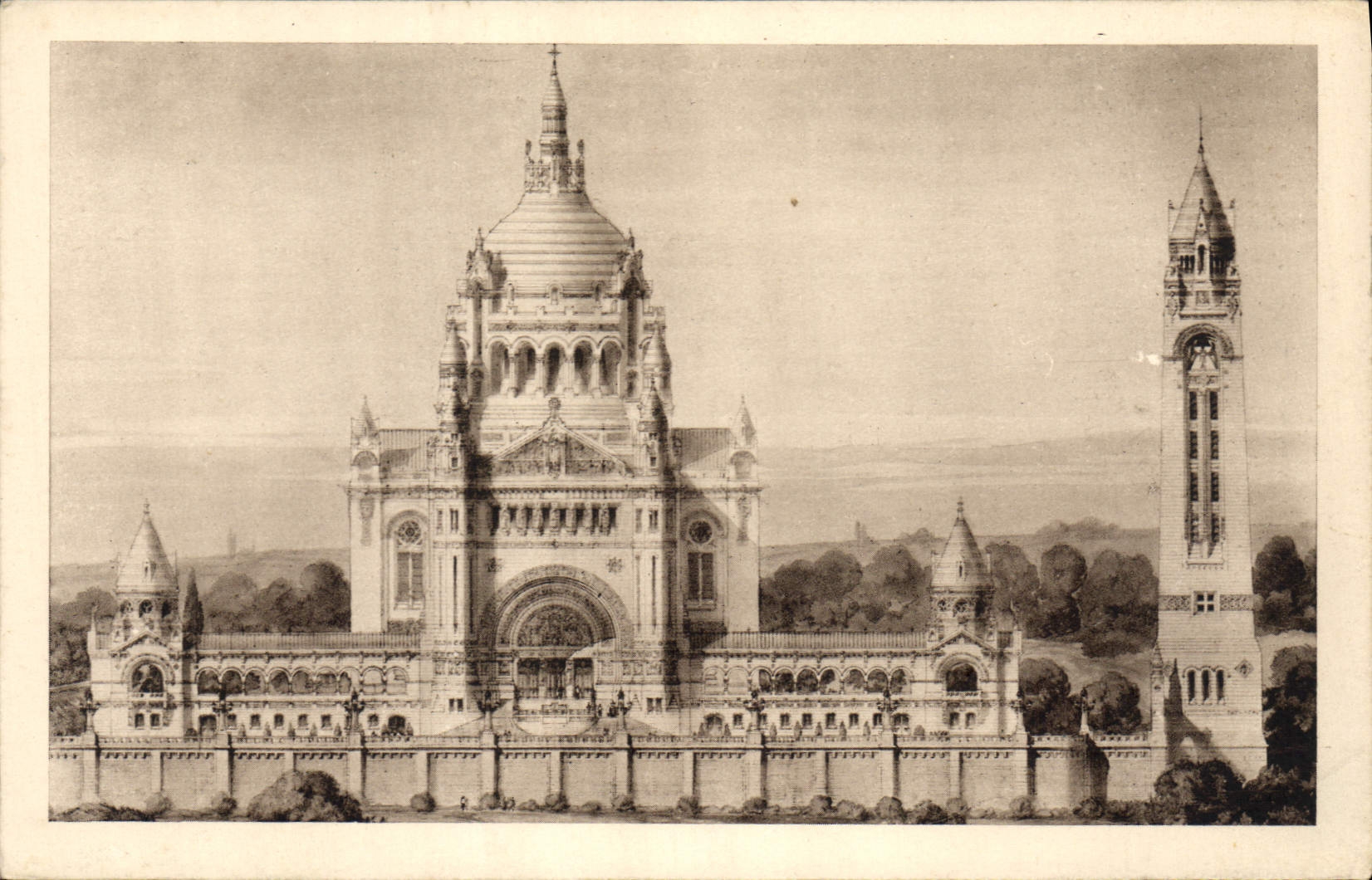 CPA La Basilique de Lisieux Vue Generale du Project 