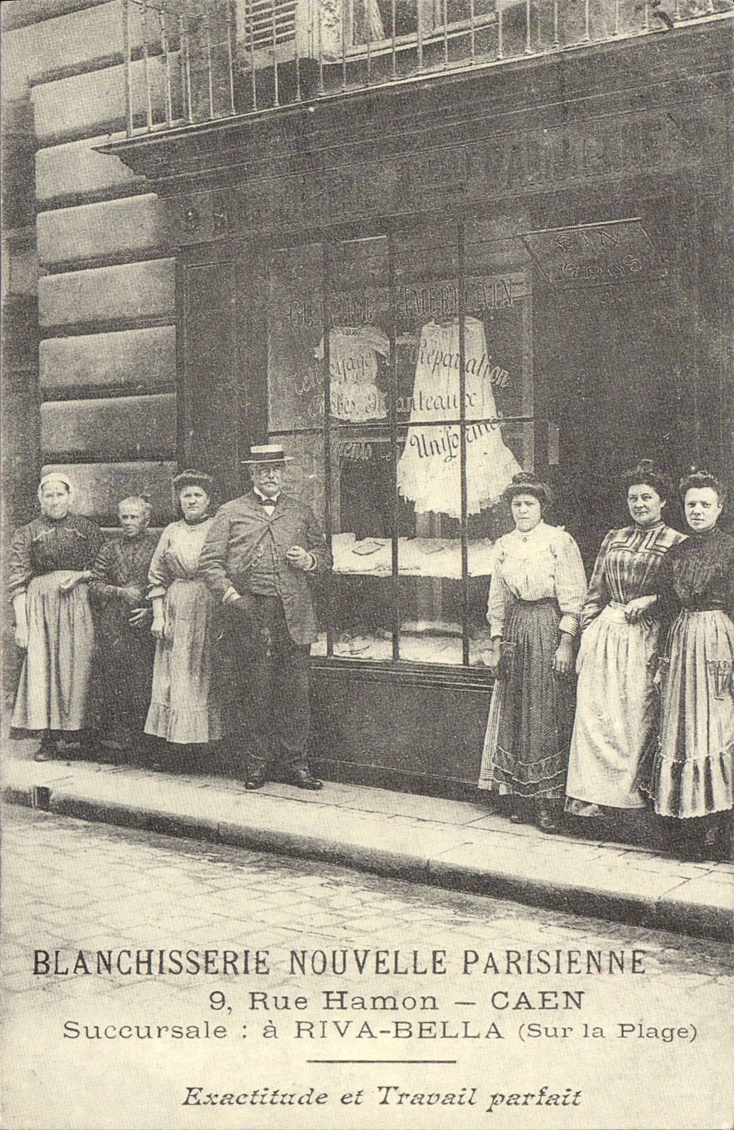 REPRO Blanchisserie Nouvelle Parisienne Rue Hamon Caen Succursale a Riva Bella Sur la Plage 