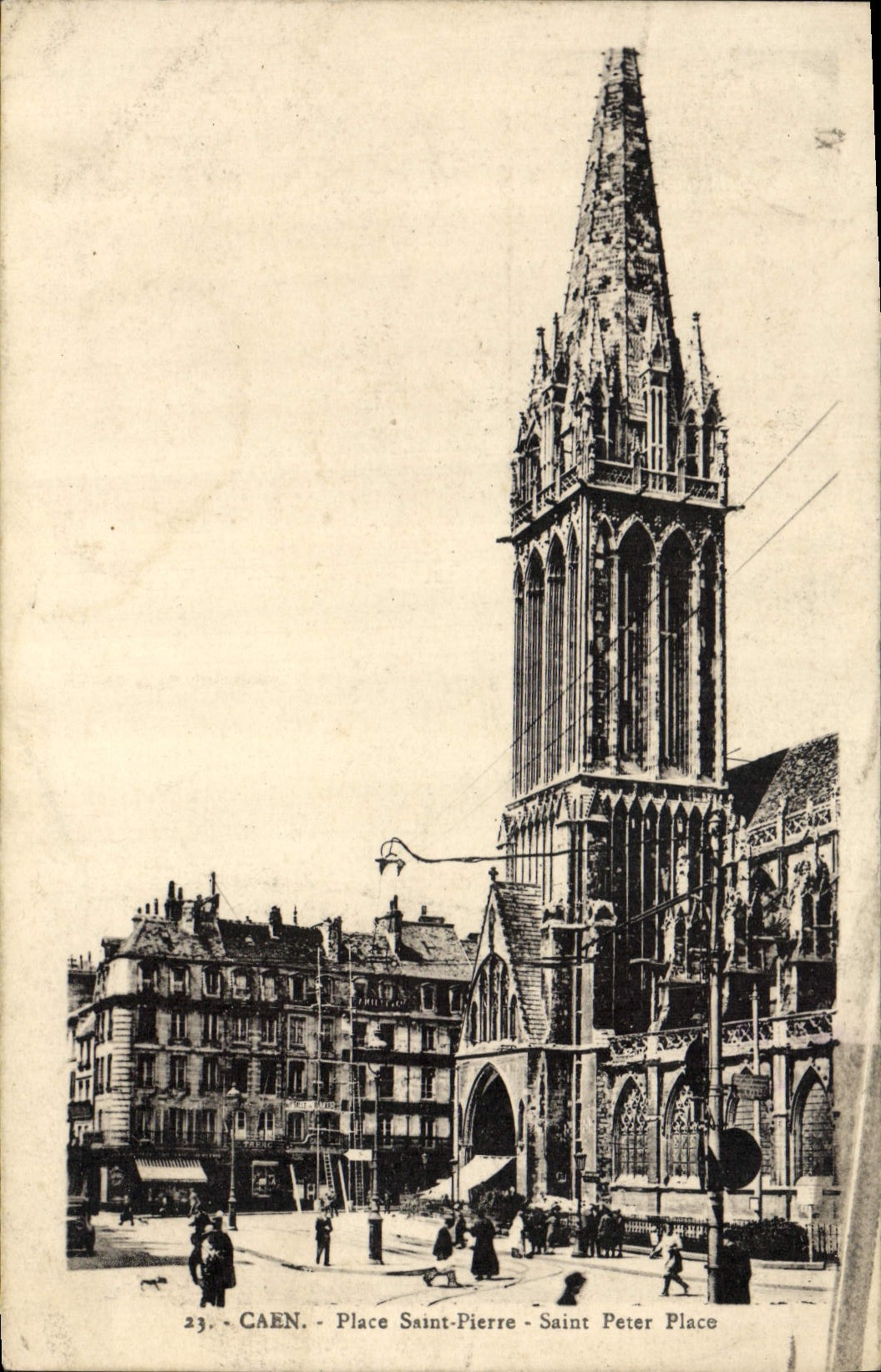 CPA Caen Place Sainte Pierre 