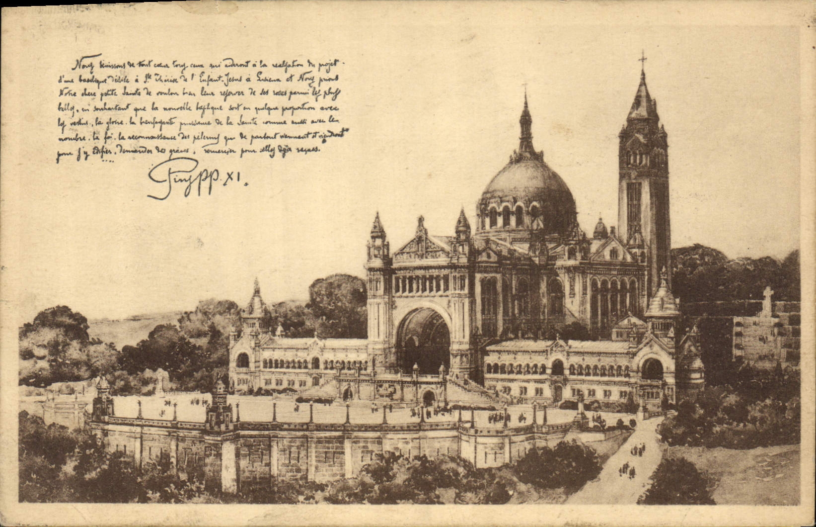 CPA Project de la Basilique de Sainte Therese de l'Enfant Jesus a Lisieux 