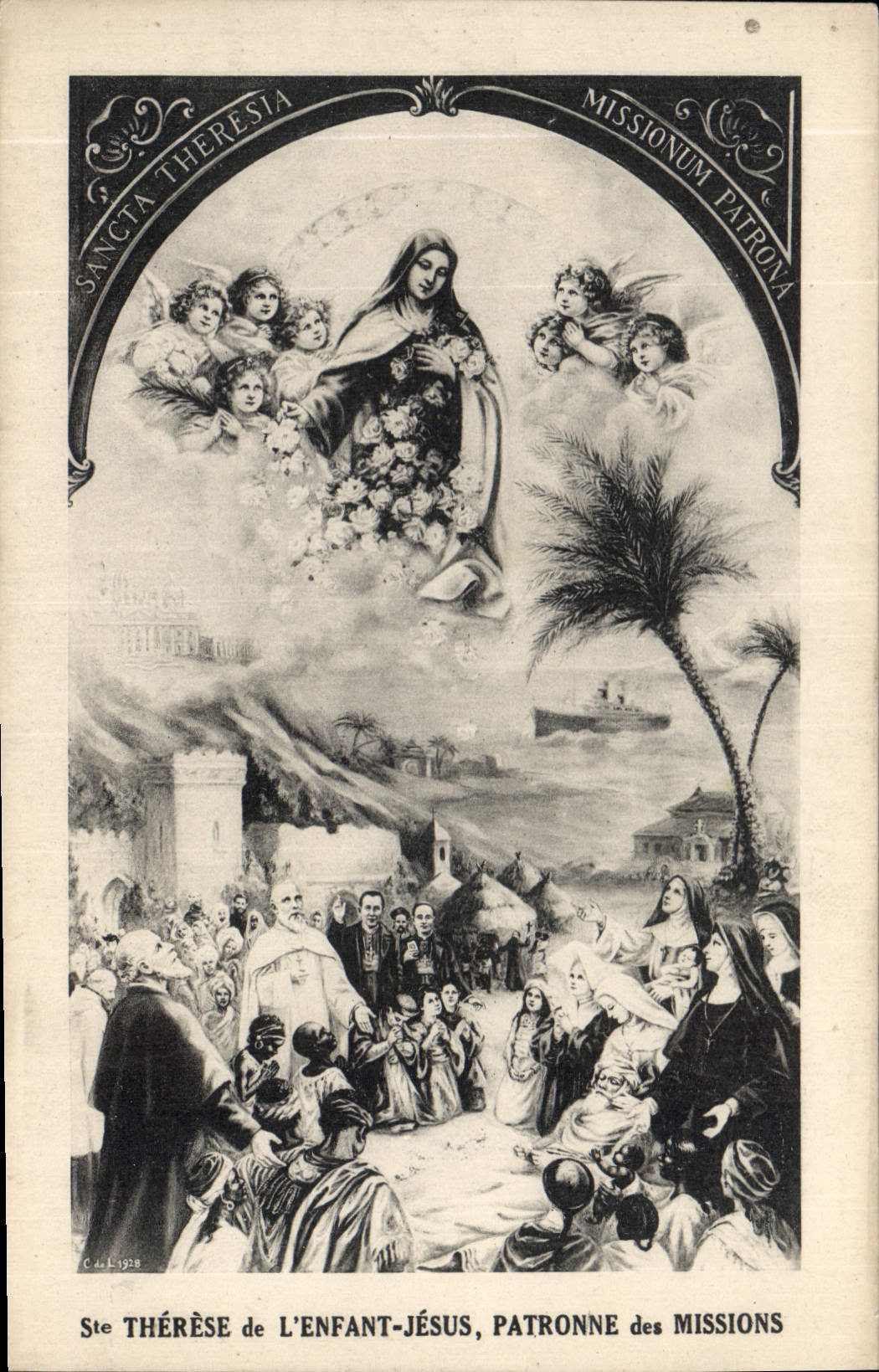 CPA Ste Therese de l'Enfant Jesus Patronne des Missions 