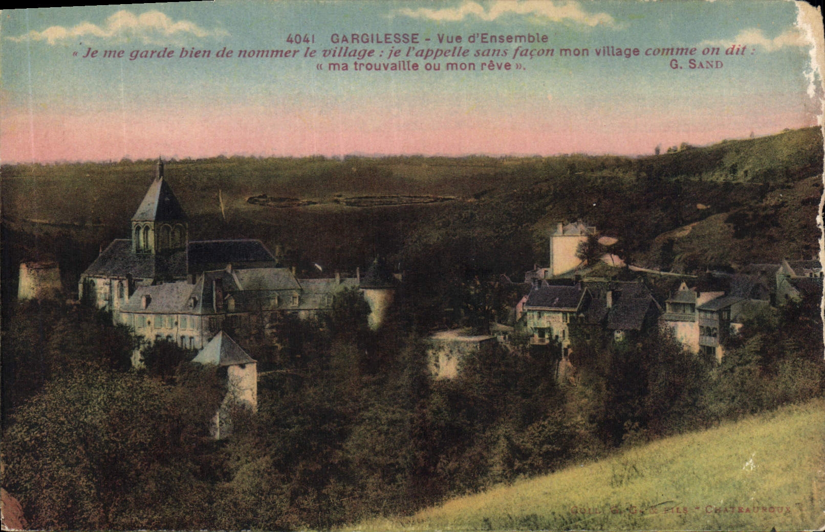 CPA Gargilesse Vue d'Ensemble 