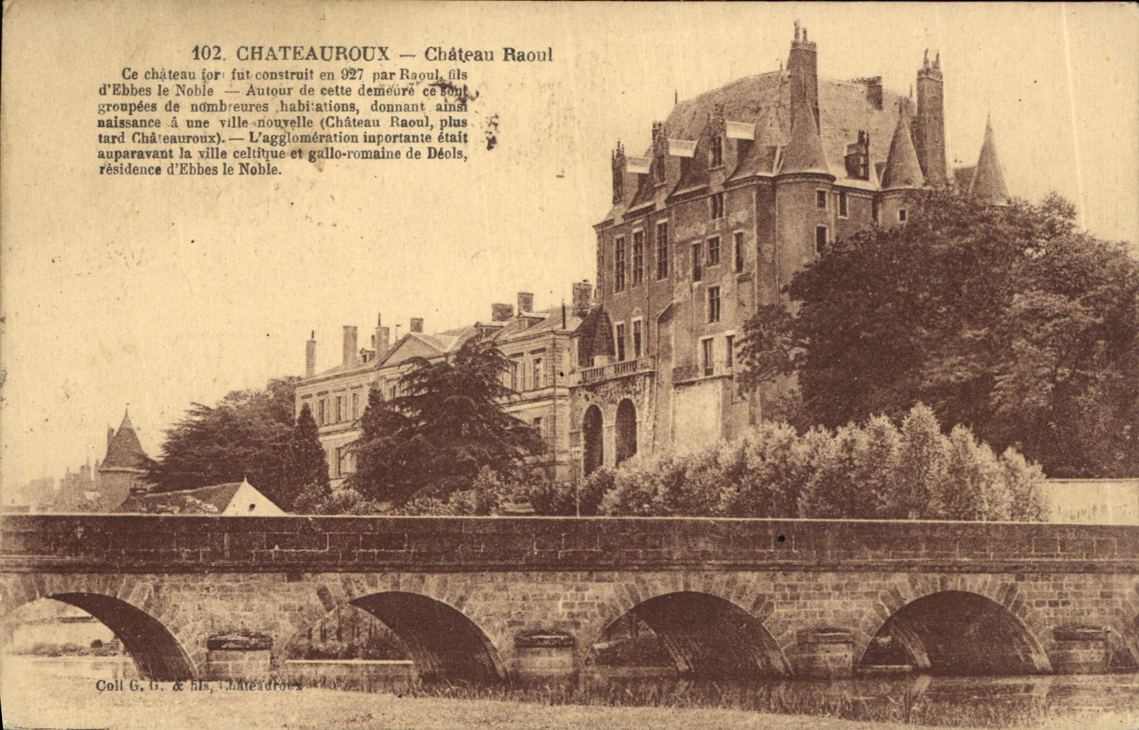 CPA Chateauroux Chateau Raoul 