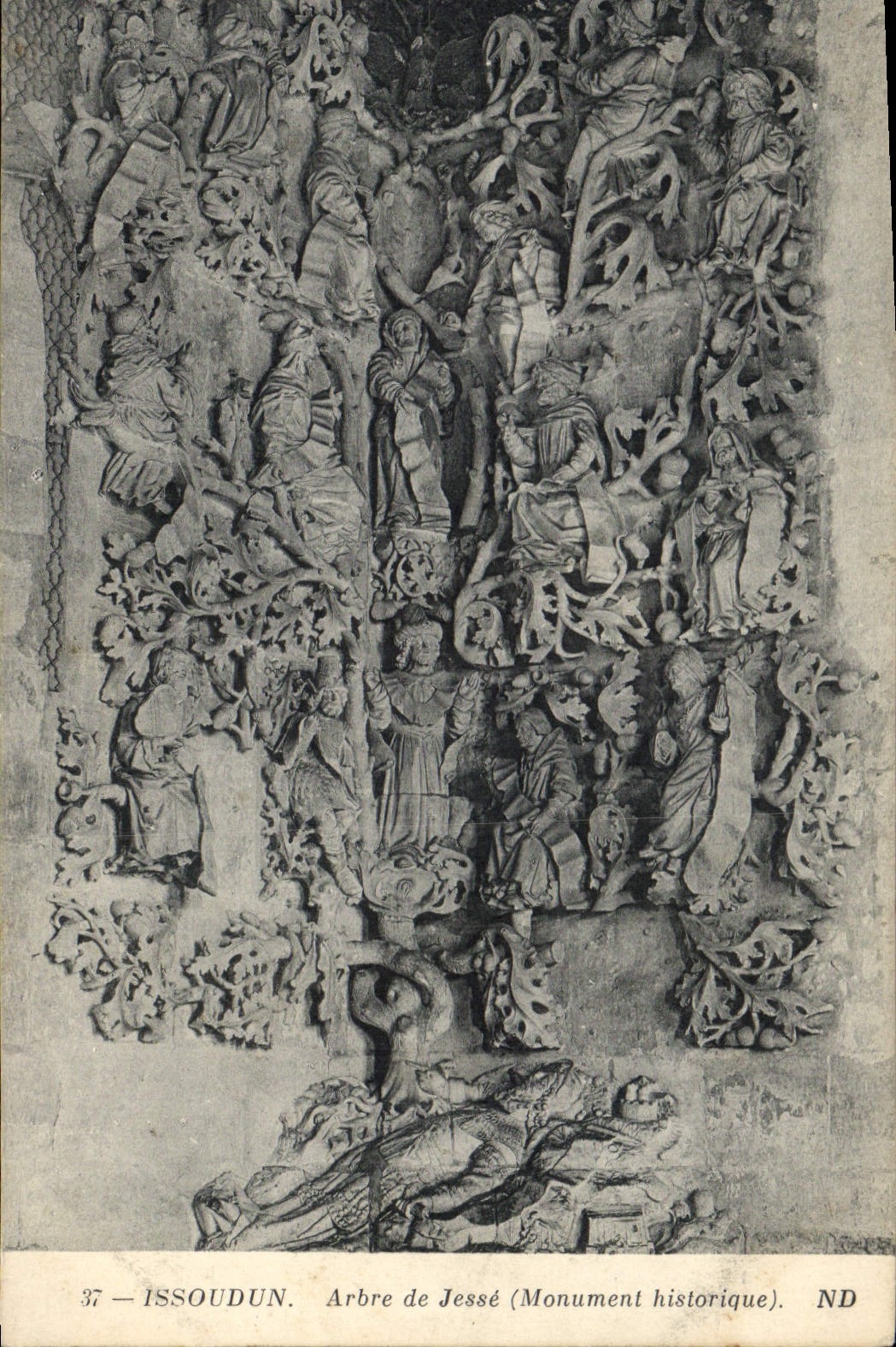 CPA Issoudun Arbre de Jesse Monument historique