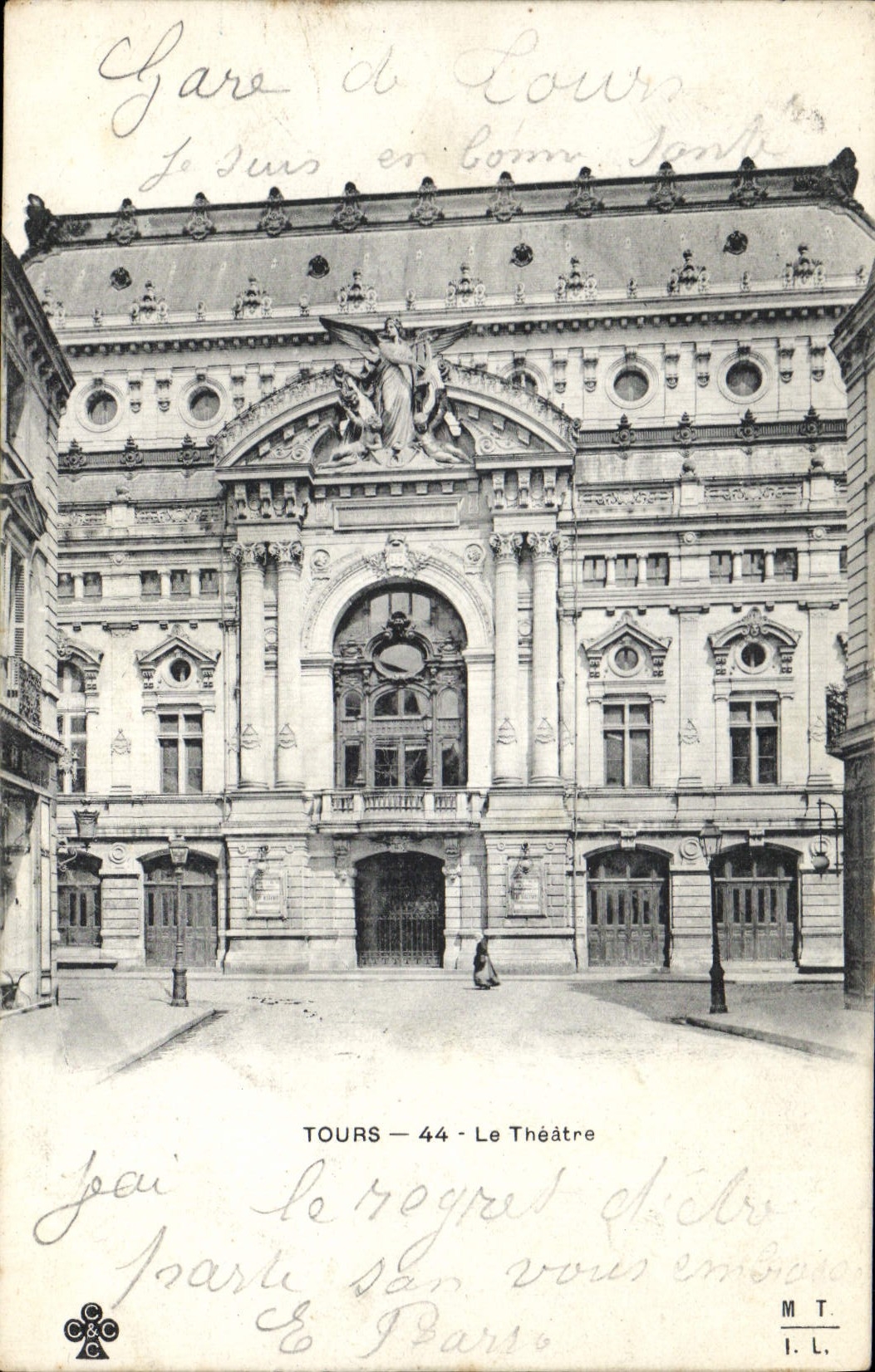 CPA Tours Le Theatre 