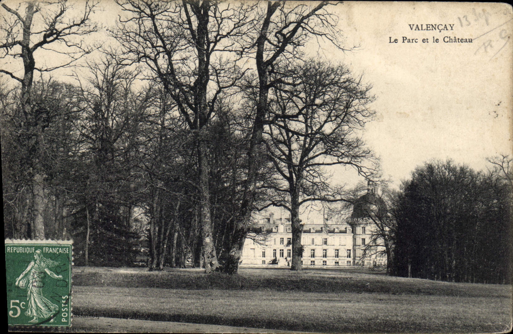 CPA Valencay Le Parc et le Chateau 