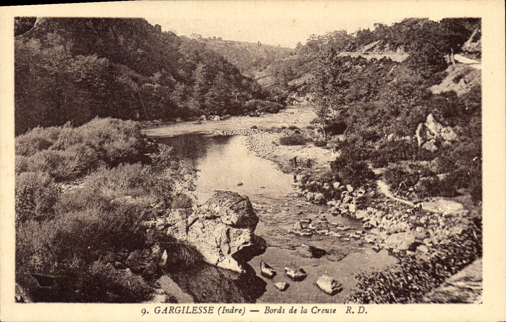 CPA Gargilesse Indre Bords de la Creusse 