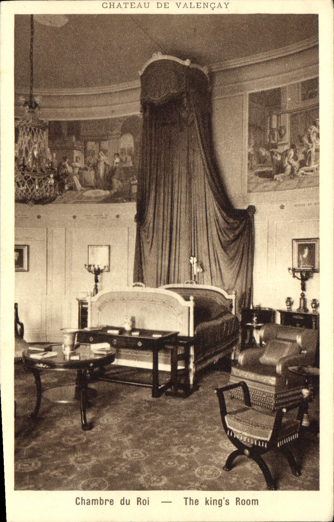 CPA Chateau de Valencay Chambre du Roi 