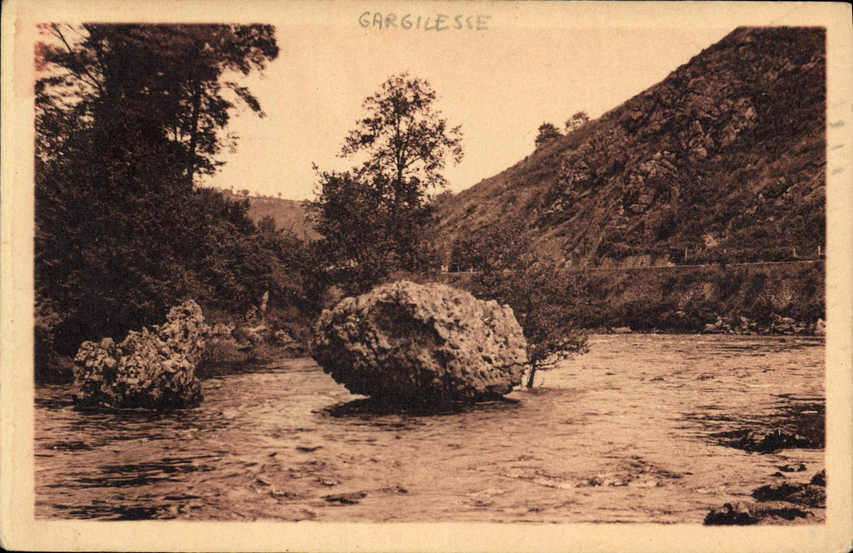 CPA Gargilesse Indre Rochers sur la Creuse 