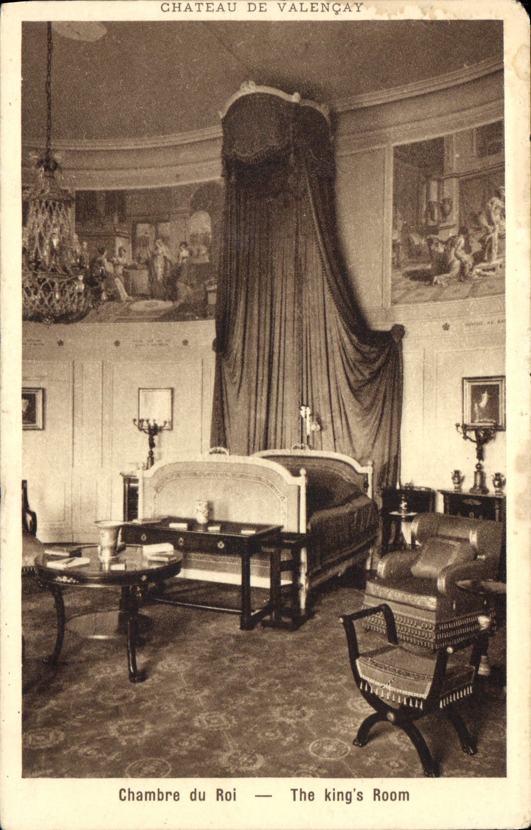 CPA Chateau de Valencay Chambre du Roi 