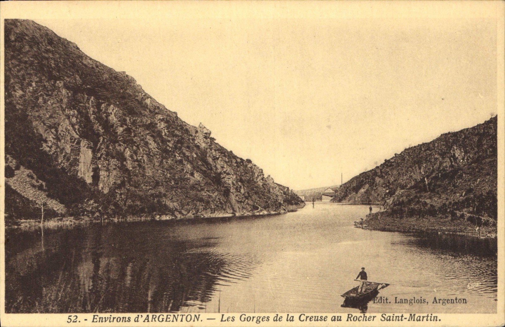 CPA Environs d'Argenton Les Gorges de la Creuse au Rocher Saint Martin 