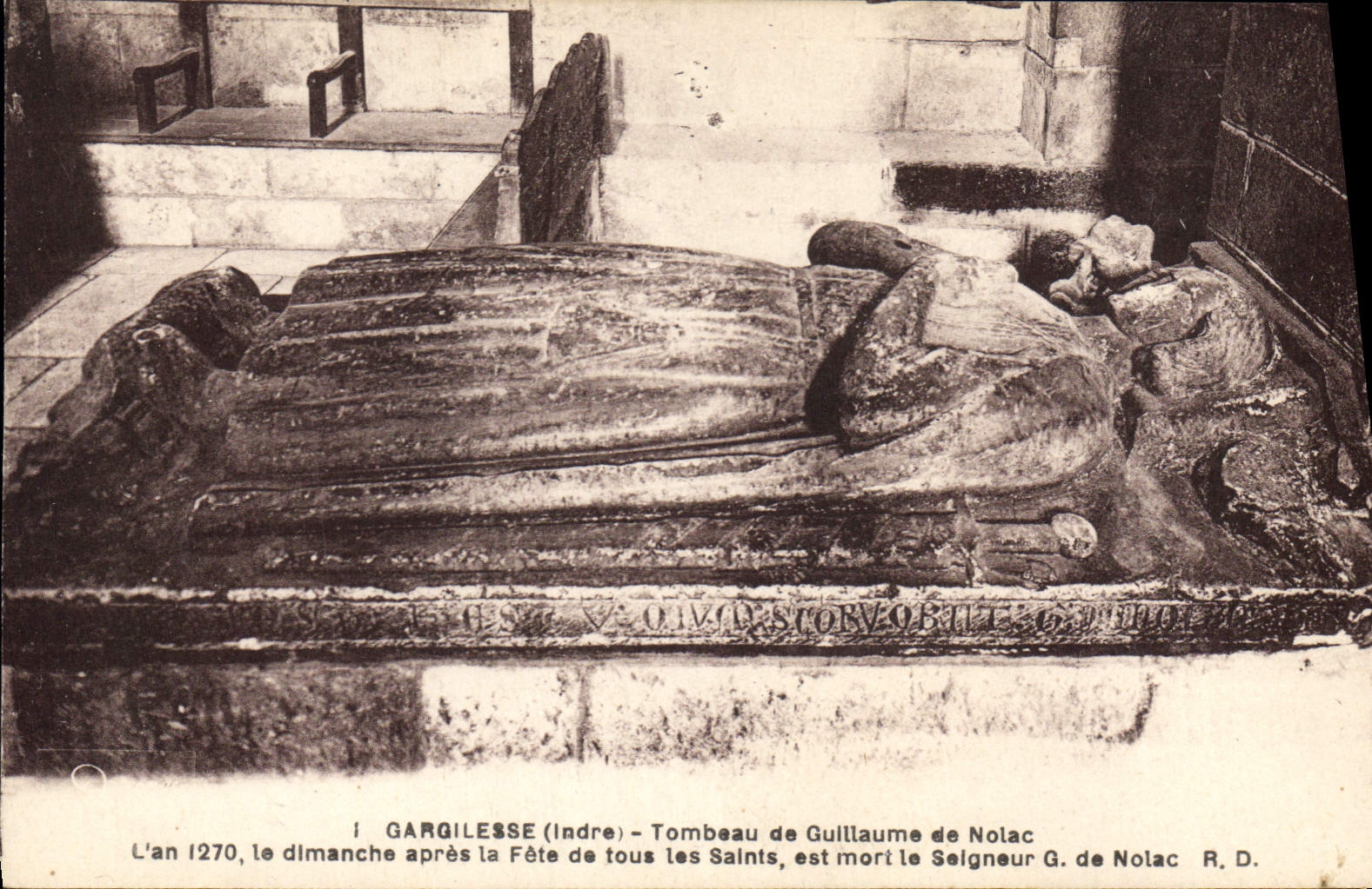 CPA Gargilesse Indre Tombeau de Guillaume de Nolac