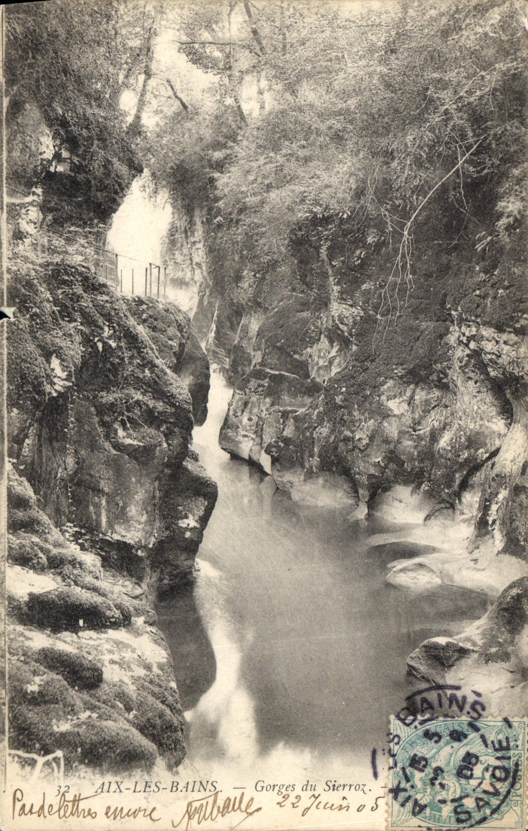 CPA Aix les Bains Gorges du Sierroz 