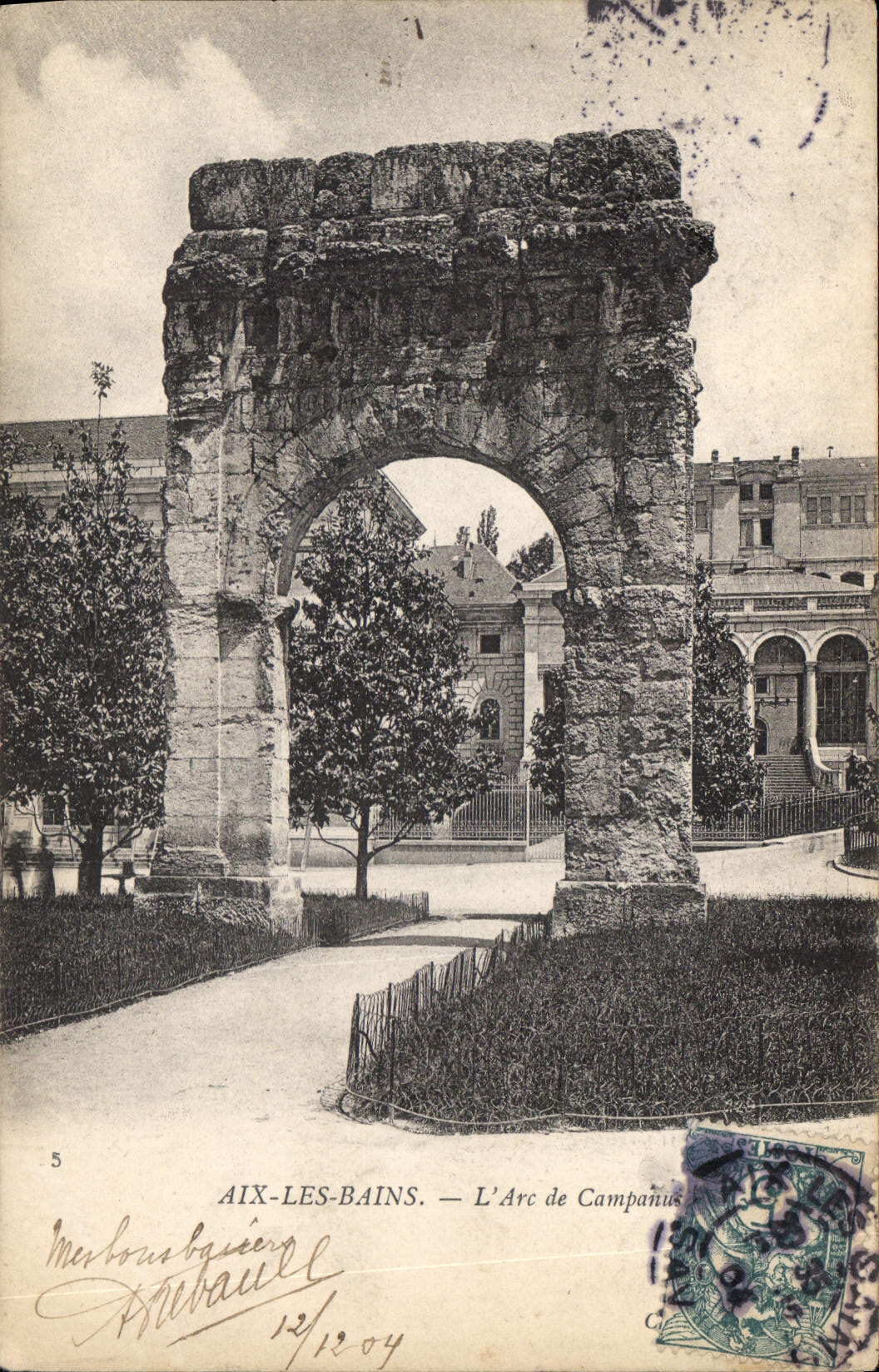 CPA Aix les Bains L'Arc de Campanus