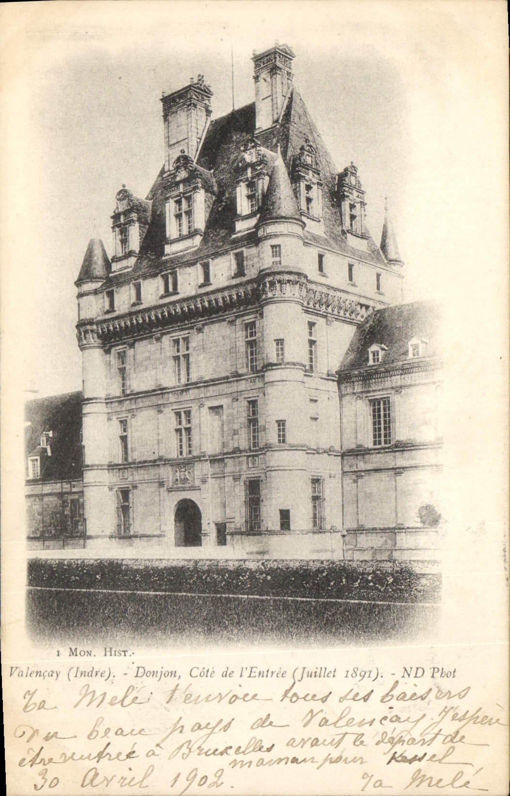 CPA Valencay Indre Donjon Cote de l'Entree