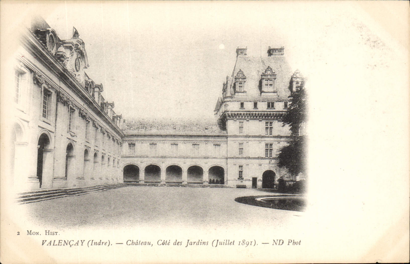 CPA Valencay Indre Chateau Cote des Jardins 