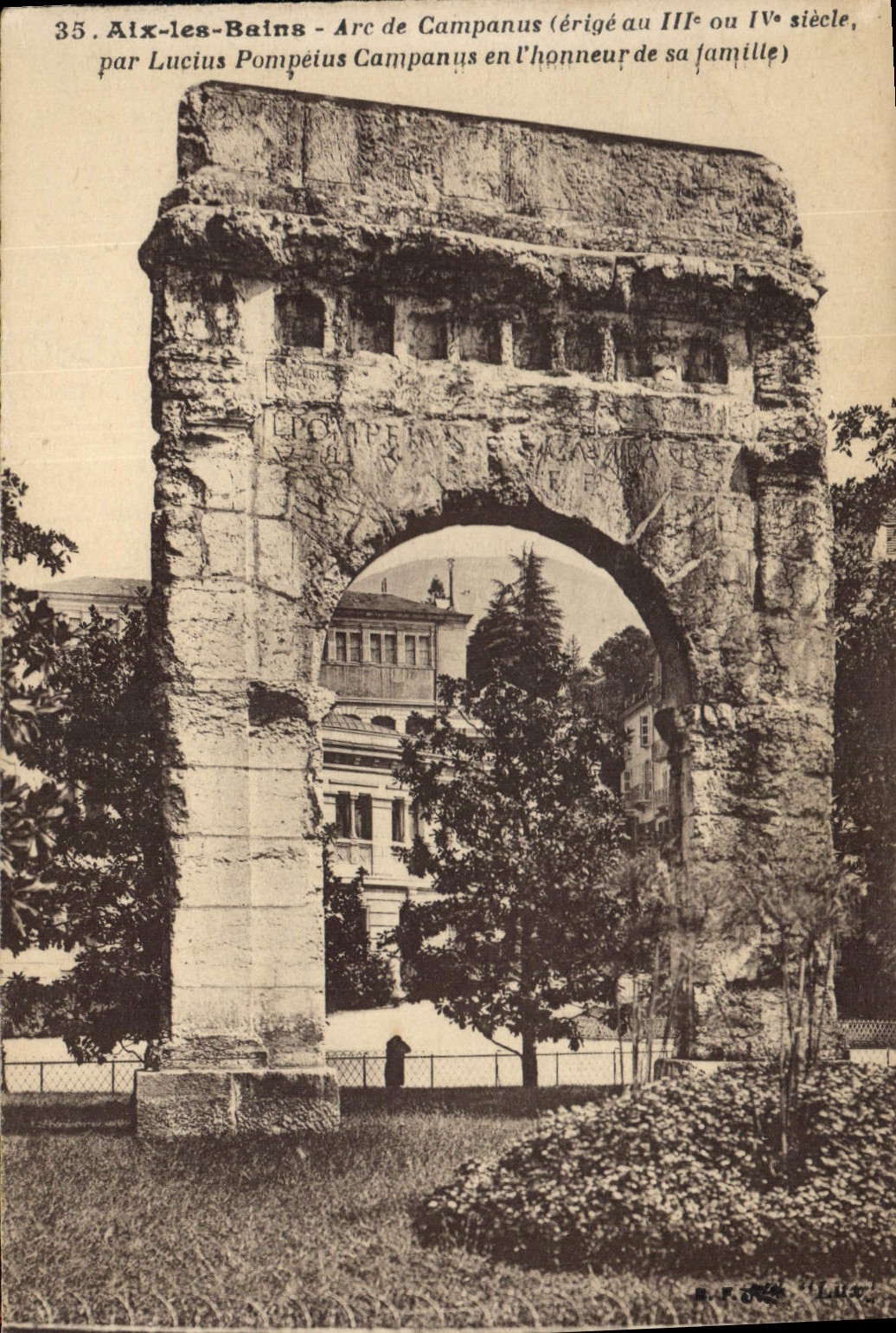 CPA Aix les Bains Arc de Campanus