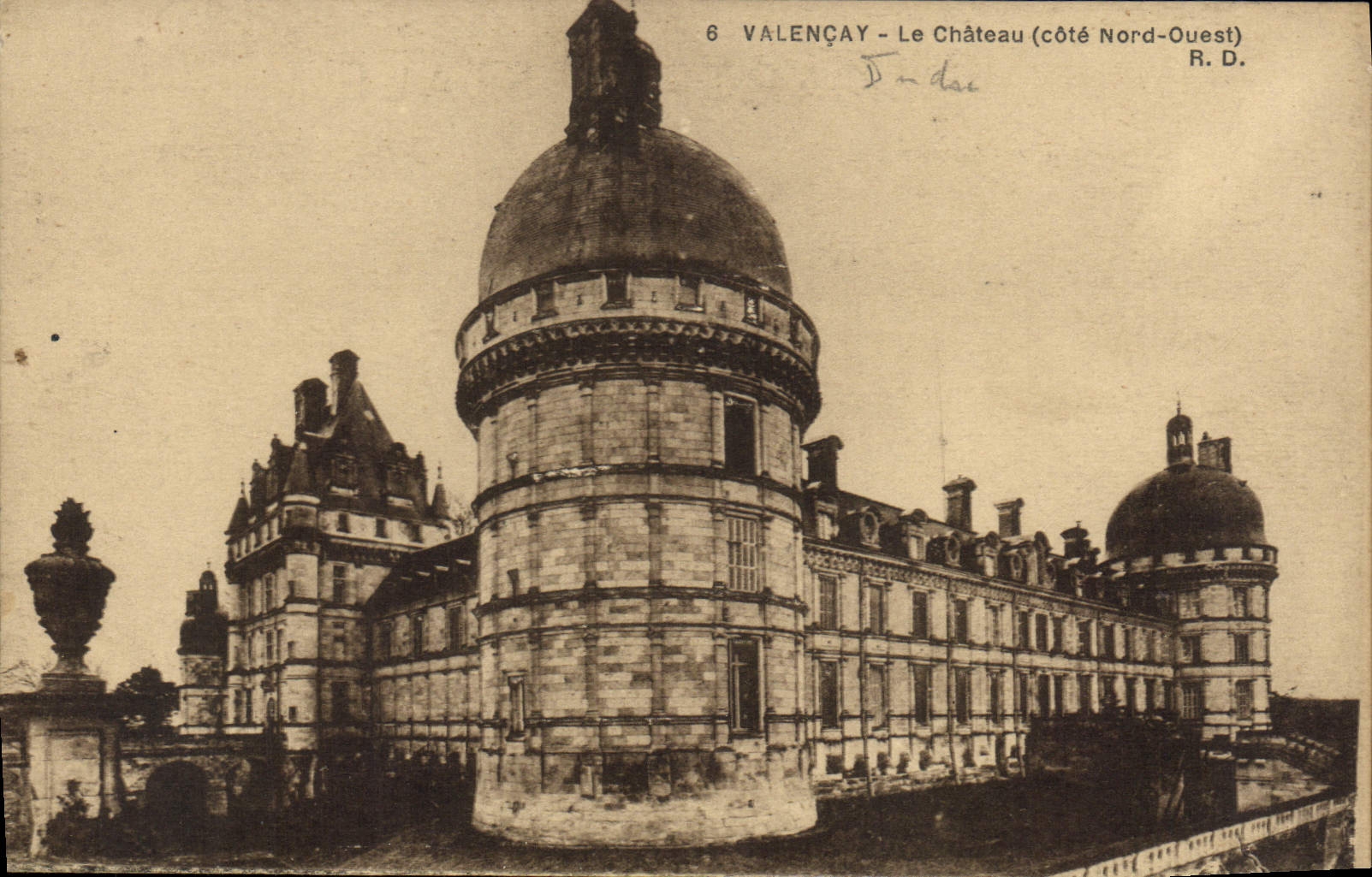 CPA Valencay Le Chateau Cote Nord Ouest