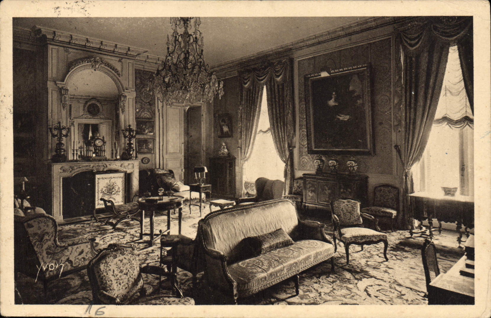 CPA Chateau de Valencay Salon Bleu 